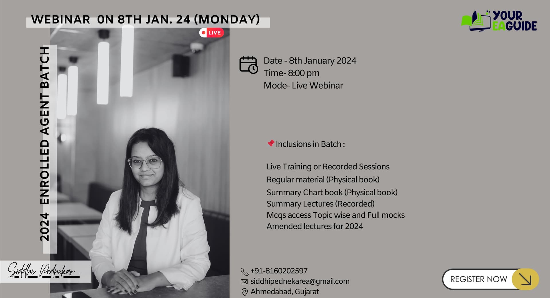 WEBNARS Enrolled agent 2024 batch announcement